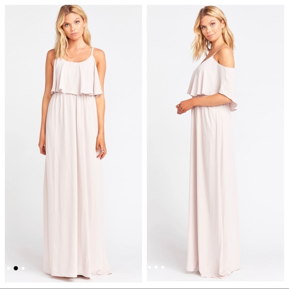NWOT Show Me Your MuMu Caitlin Ruffle Maxi Dress XS